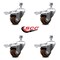 Service Caster 3.5 Inch High Temp Glass Filled Nylon 12mm Stem Caster Set Total Lock Brake SCC SCC-TSTTL20S3514-GFNSHT-M1215-4 - alternate 3